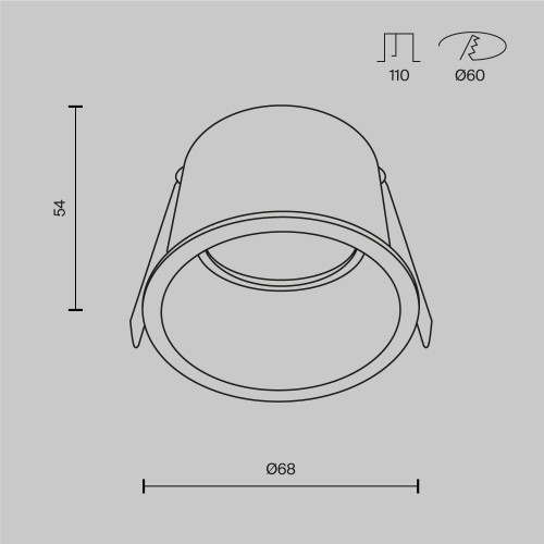 Maytoni Reif faretto da incasso DL049-01W immagine 4