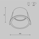Maytoni Reif faretto da incasso DL049-01W immagine 4