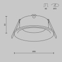 Maytoni Slim faretto da incasso DL027-2-01W immagine 3