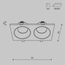 Maytoni Zoom faretto da incasso DL033-2-02W immagine 3