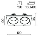 Maytoni Zoom faretto da incasso DL033-2-02W immagine 4