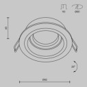 Maytoni Atom faretto da incasso DL025-2-01W immagine 3