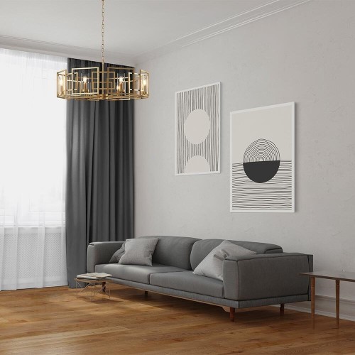 Maytoni Bowi lampadario classico H009PL-08G immagine 3
