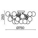 Maytoni Dallas plafoniera moderna MOD545PL-20G immagine 3