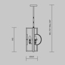Maytoni Marmo lampadario moderno MOD099PL-03G immagine 3