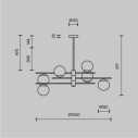 Maytoni Nostalgia lampadario moderno MOD048PL-06G immagine 4