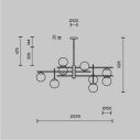 Maytoni Nostalgia lampadario moderno MOD048PL-09G immagine 4