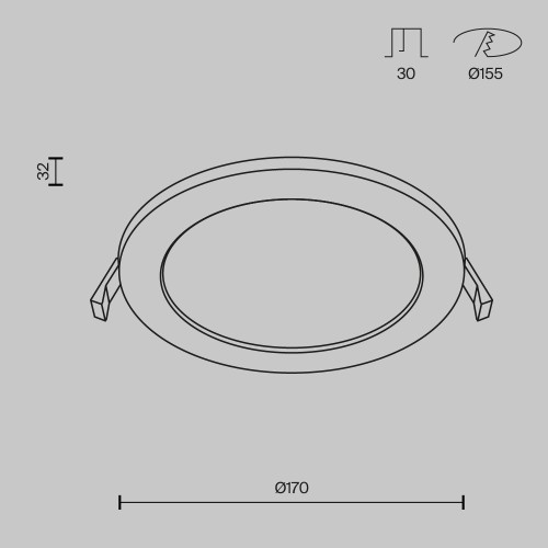 Maytoni Stockton faretto LED da incasso DL016-6-L12W immagine 4