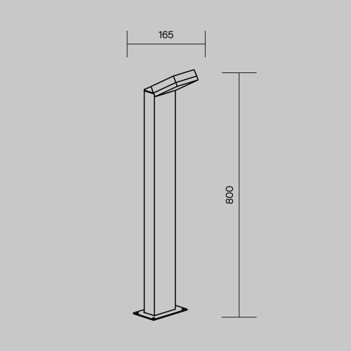 Maytoni Paso lampione da giardino LED O595FL-L12B3K immagine 4