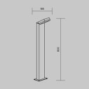 Maytoni Paso lampione da giardino LED O595FL-L12B3K immagine 4