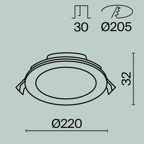 Maytoni Stockton faretto LED da incasso DL017-6-L18W3-4-6K immagine 3