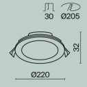 Maytoni Stockton faretto LED da incasso DL017-6-L18W3-4-6K immagine 3