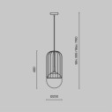 Maytoni Telford lampadario moderno P363PL-01G immagine 4