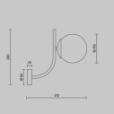 Maytoni Rendez-vous applique moderna MOD109WL-01BS immagine 3