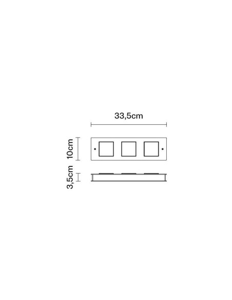 Fabbian Quarter F38 G03 applique moderna led