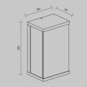 Maytoni Baker Street applique da esterno LED O021WL-L10B3K immagine 4
