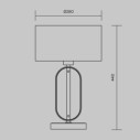 Maytoni Marmo lampada da tavolo moderna MOD099TL-01G immagine 3