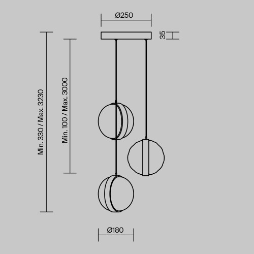 Maytoni Misterio lampadario moderno LED MOD379PL-L17B2.7K immagine 4