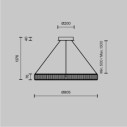 Maytoni Krone lampadario moderno LED P097PL-L45BS3K immagine 4