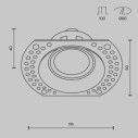 Maytoni Dot faretto da incasso DL042-01-RD-W immagine 3