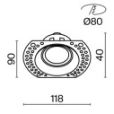 Maytoni Dot faretto da incasso DL042-01-RD-W immagine 4
