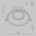 Maytoni Dot faretto da incasso DL028-2-01W immagine 3