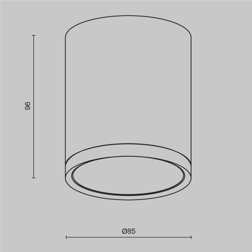 Maytoni Hoop plafoniera moderna C086CM-GX53-MRD-W immagine 3