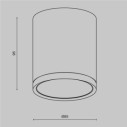 Maytoni Hoop plafoniera moderna C086CM-GX53-MRD-W immagine 3