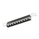 Gea Luce GFA1121 faretto da incasso LED 20W bianco satinato con cover antiabbaglio in nero lucido