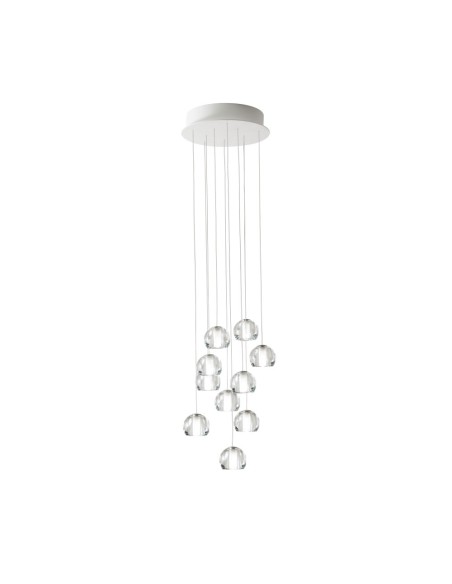 Fabbian Multispot Beluga F32 A23 lampadario moderno 10 luci