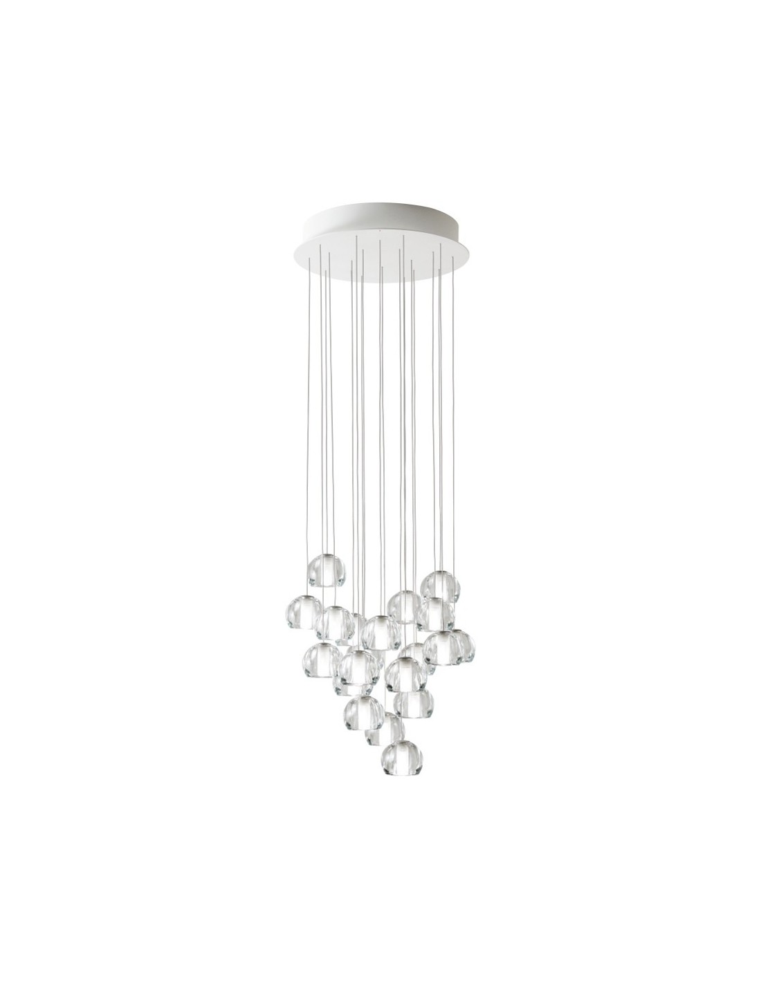 Fabbian Multispot Beluga F32 A24 lampadario moderno 20 luci