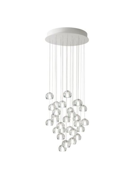 Fabbian Multispot Beluga F32 A25 lampadario moderno 30 luci