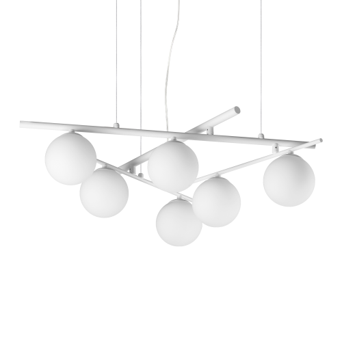 Ideal Lux Atlas SP6 lampada a sospensione - Bianco - 352053