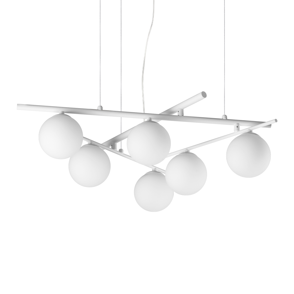 Ideal Lux Atlas SP6 lampada a sospensione - Bianco - 352053