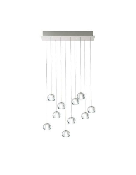 Fabbian Multispot Beluga F32 A28 lampadario moderno 10 luci