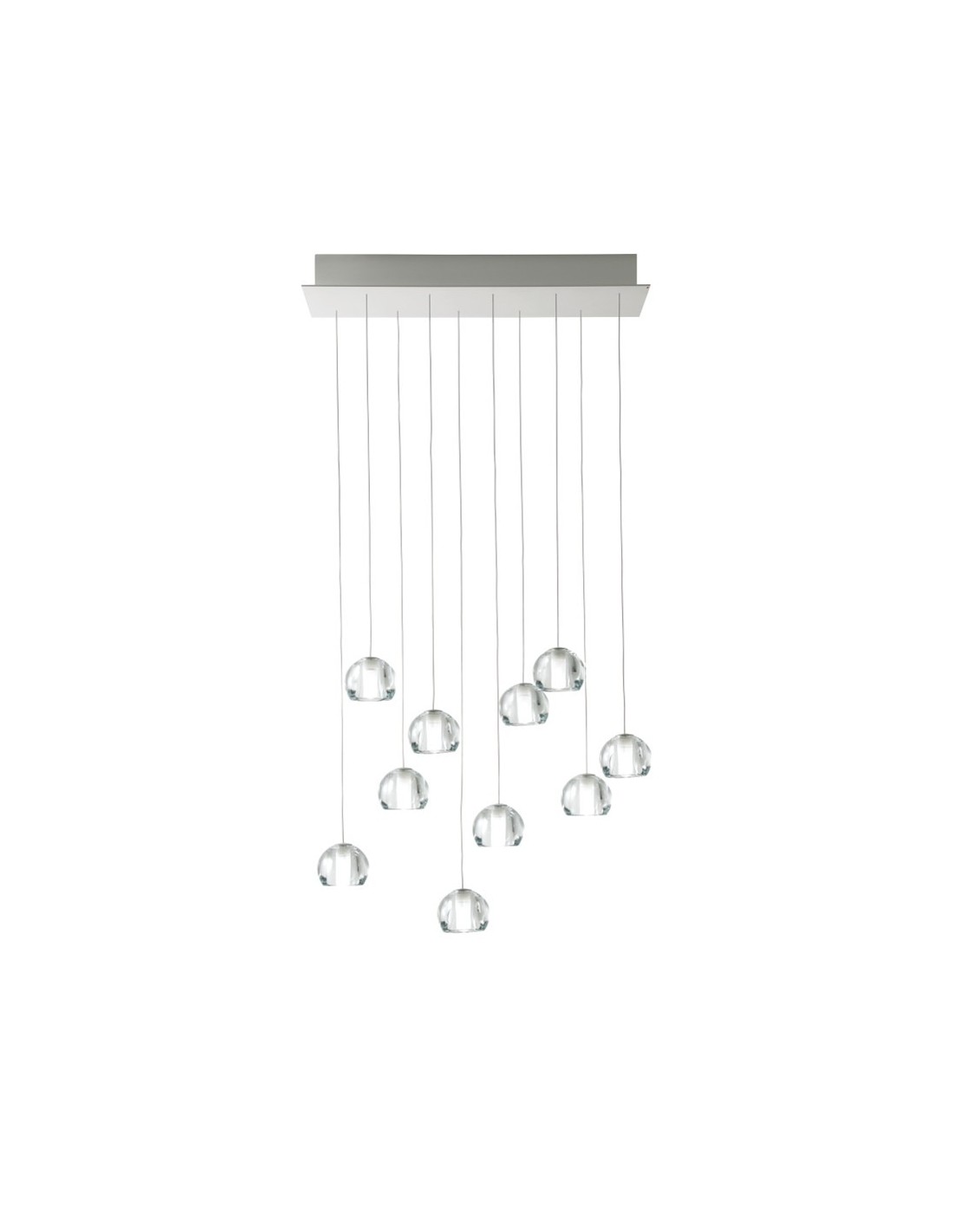 Fabbian Multispot Beluga F32 A28 lampadario moderno 10 luci