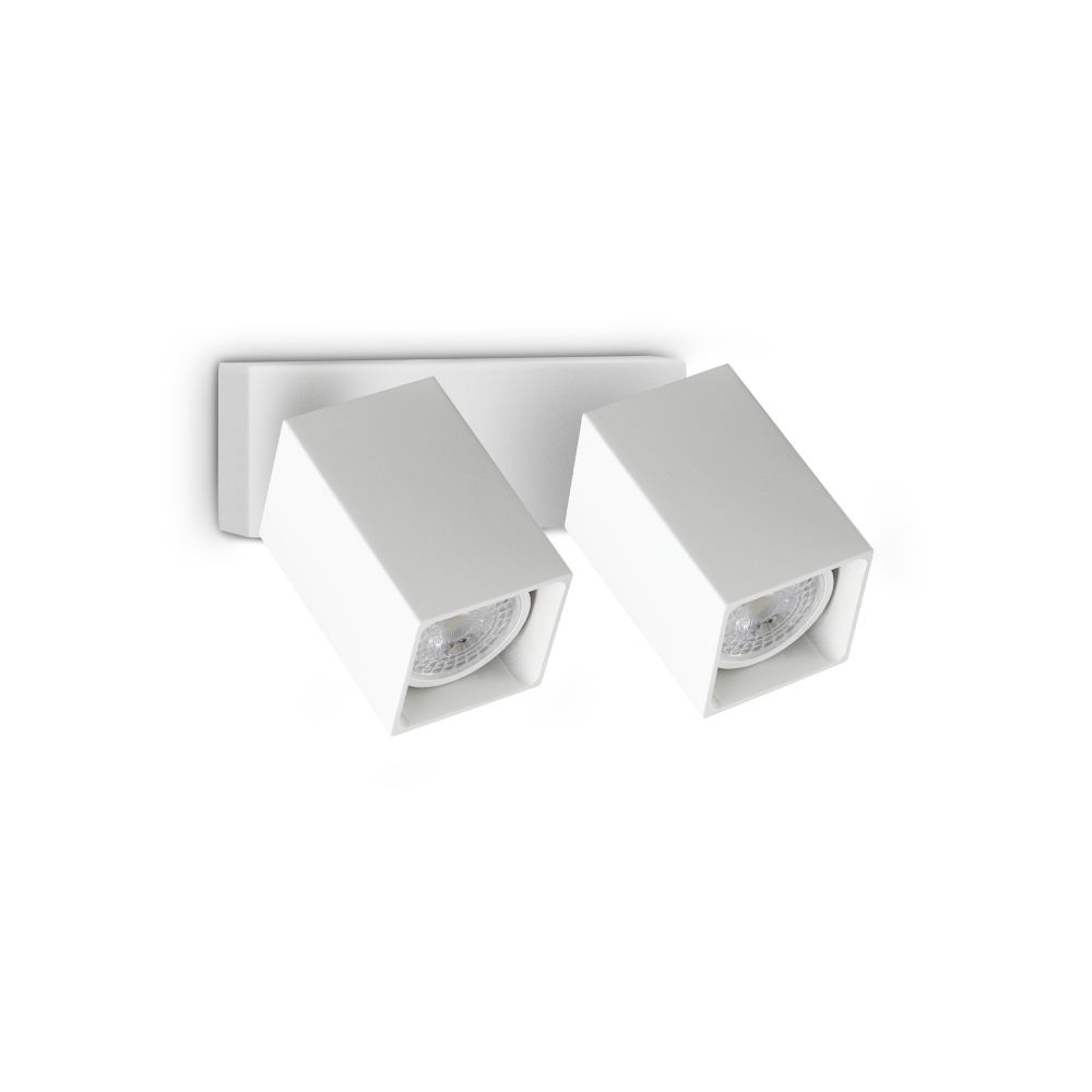 Ideal Lux Dynamite AP2 Square applique - Bianco - 371221