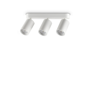 Ideal Lux Dynamite PL3 Linear Round plafoniera - Bianco - 367408