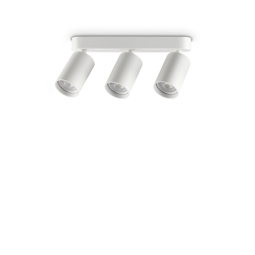 Ideal Lux Dynamite PL3 Linear Round plafoniera - Bianco - 367408