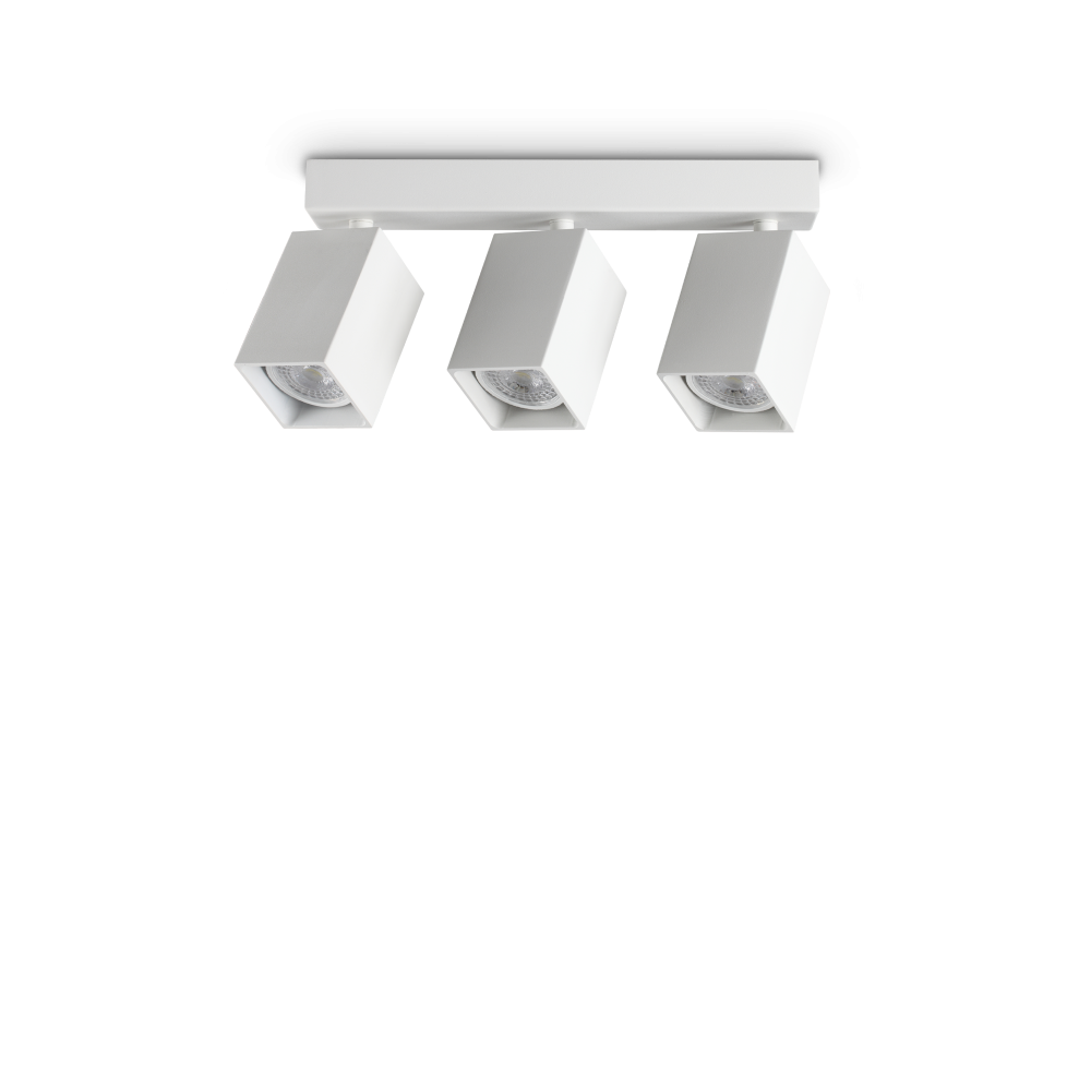 Ideal Lux Dynamite PL3 Linear Square plafoniera - Bianco - 367415