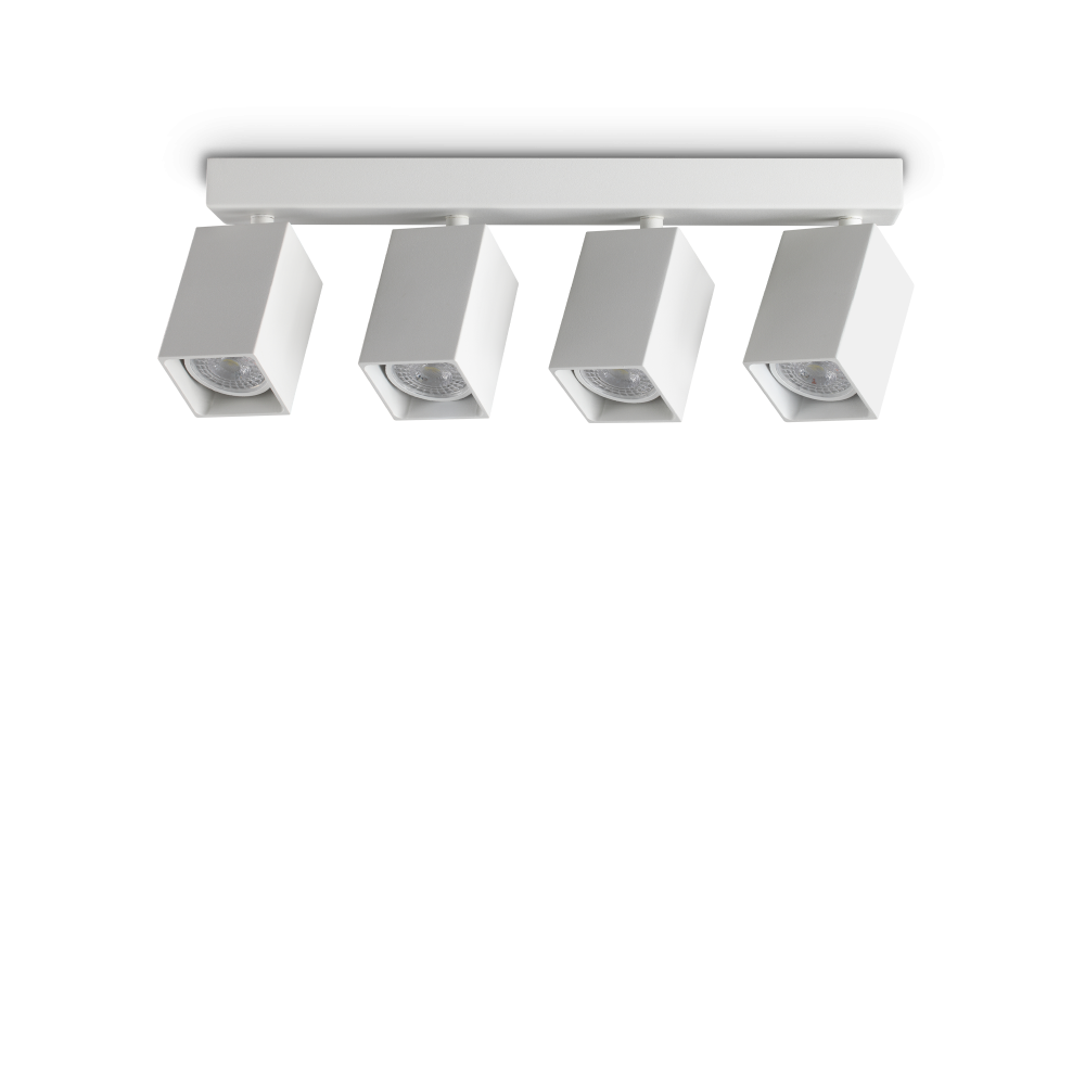 Ideal Lux Dynamite PL4 Linear Square plafoniera - Bianco - 367422