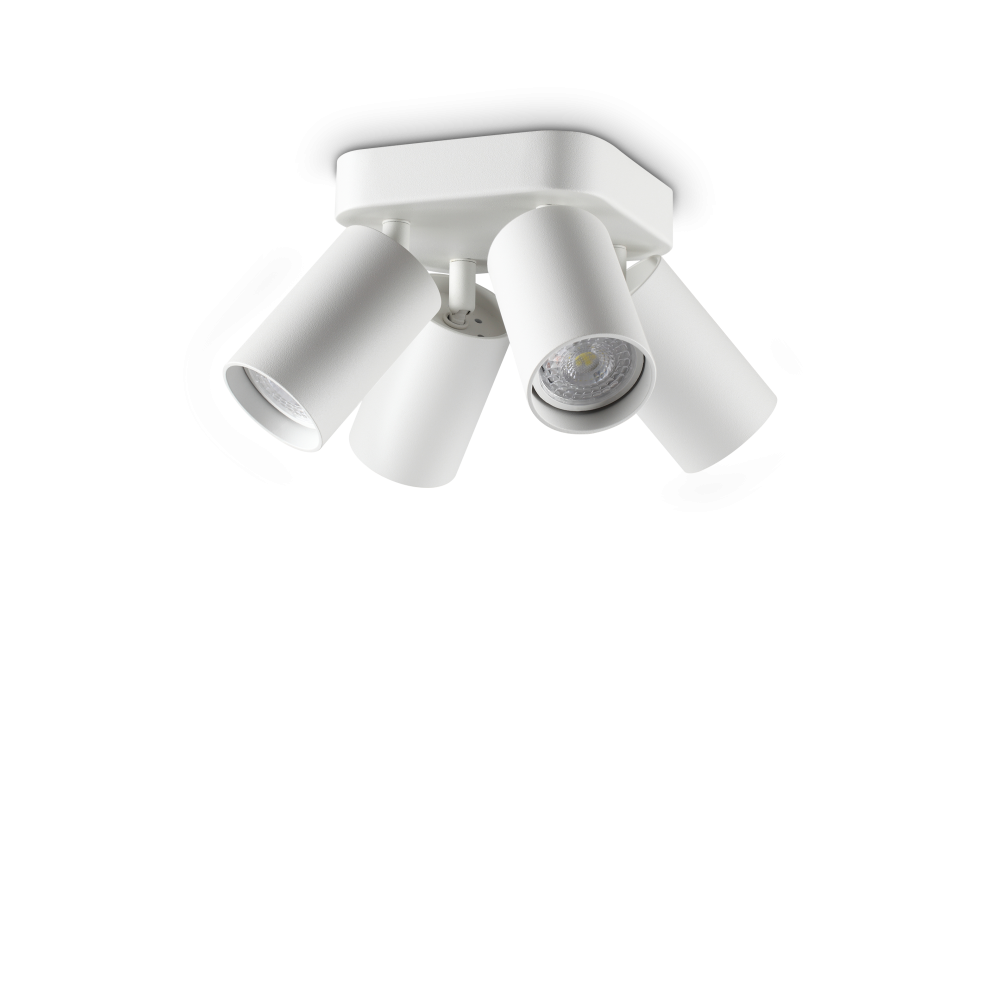 Ideal Lux Dynamite PL4 Round plafoniera - Bianco - 367439