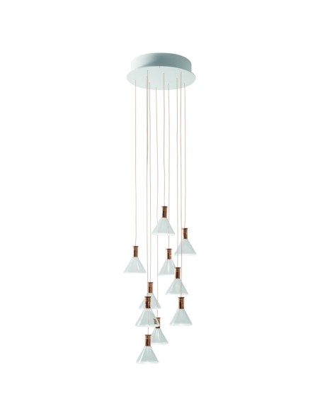 Fabbian Multispot Polair F32 A43 sospensione moderna