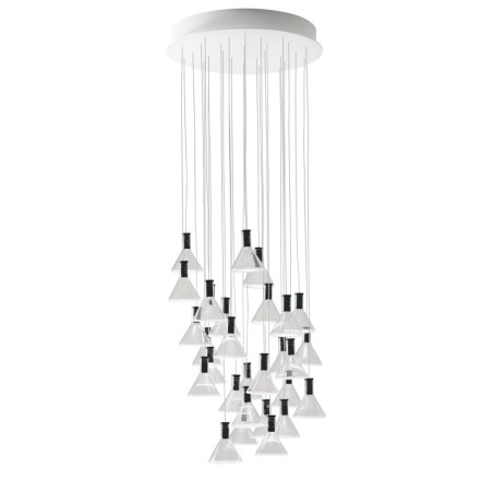 Fabbian Multispot Polair F32 A45 sospensione moderna 30 luci