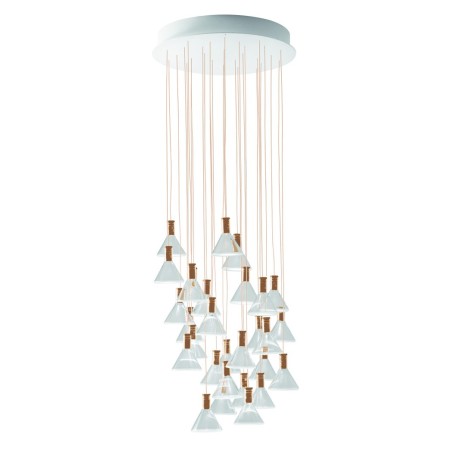 Fabbian Multispot Polair F32 A45 sospensione moderna 30 luci