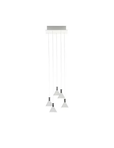 Fabbian Multispot Polair F32 A47 lampadario moderno 5 luci
