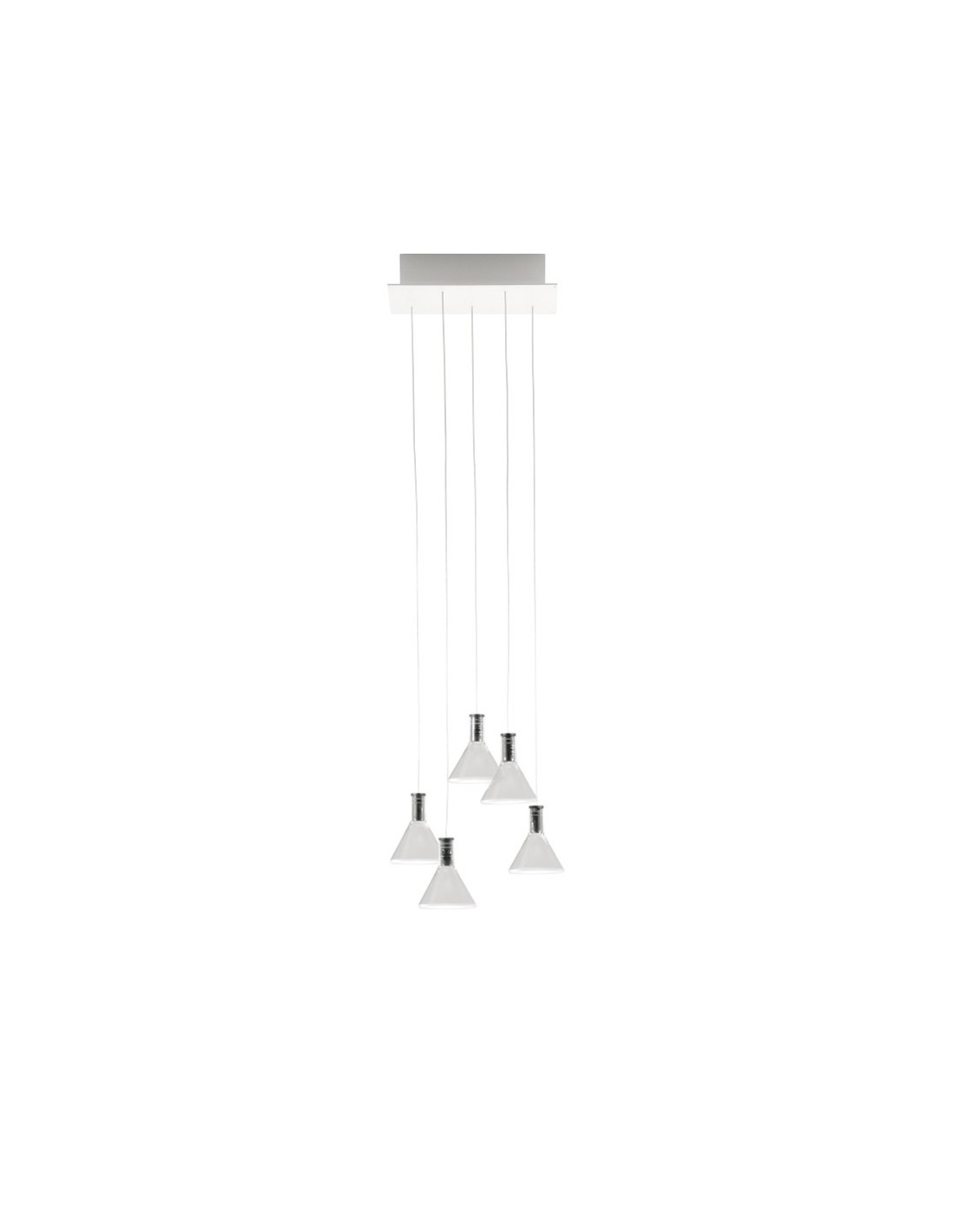Fabbian Multispot Polair F32 A47 lampadario moderno 5 luci