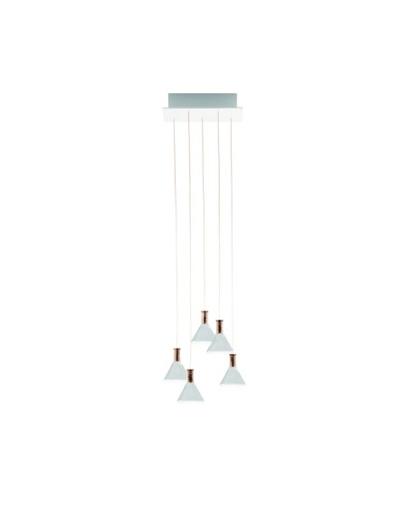 Fabbian Multispot Polair F32 A47 lampadario moderno 5 luci