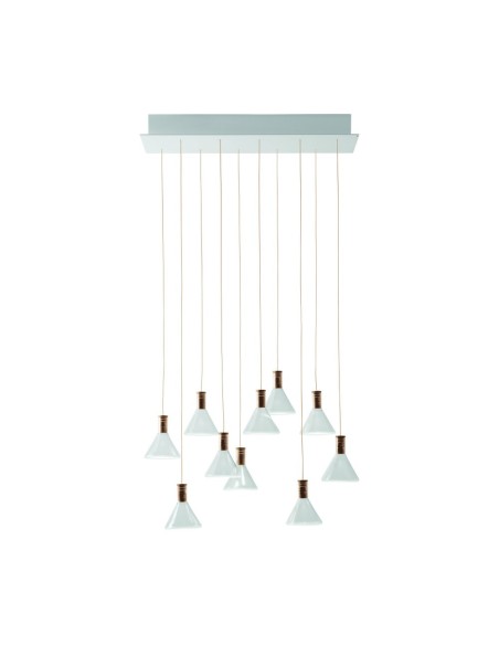 Fabbian Multispot Polair F32 A48 lampadario moderno 10 luci