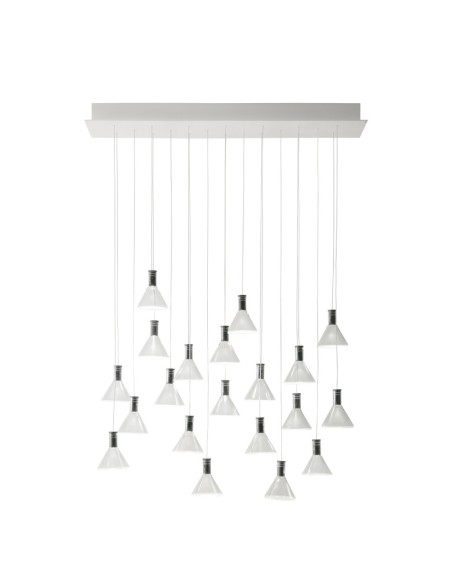 Fabbian Multispot Polair F32 A49 lampadario moderno 20 luci